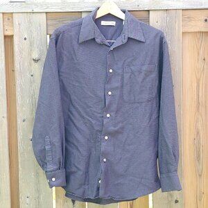 RETRO CHERESKIN Houndstooth Button Up Shirt Men's Medium Relaxed Fit